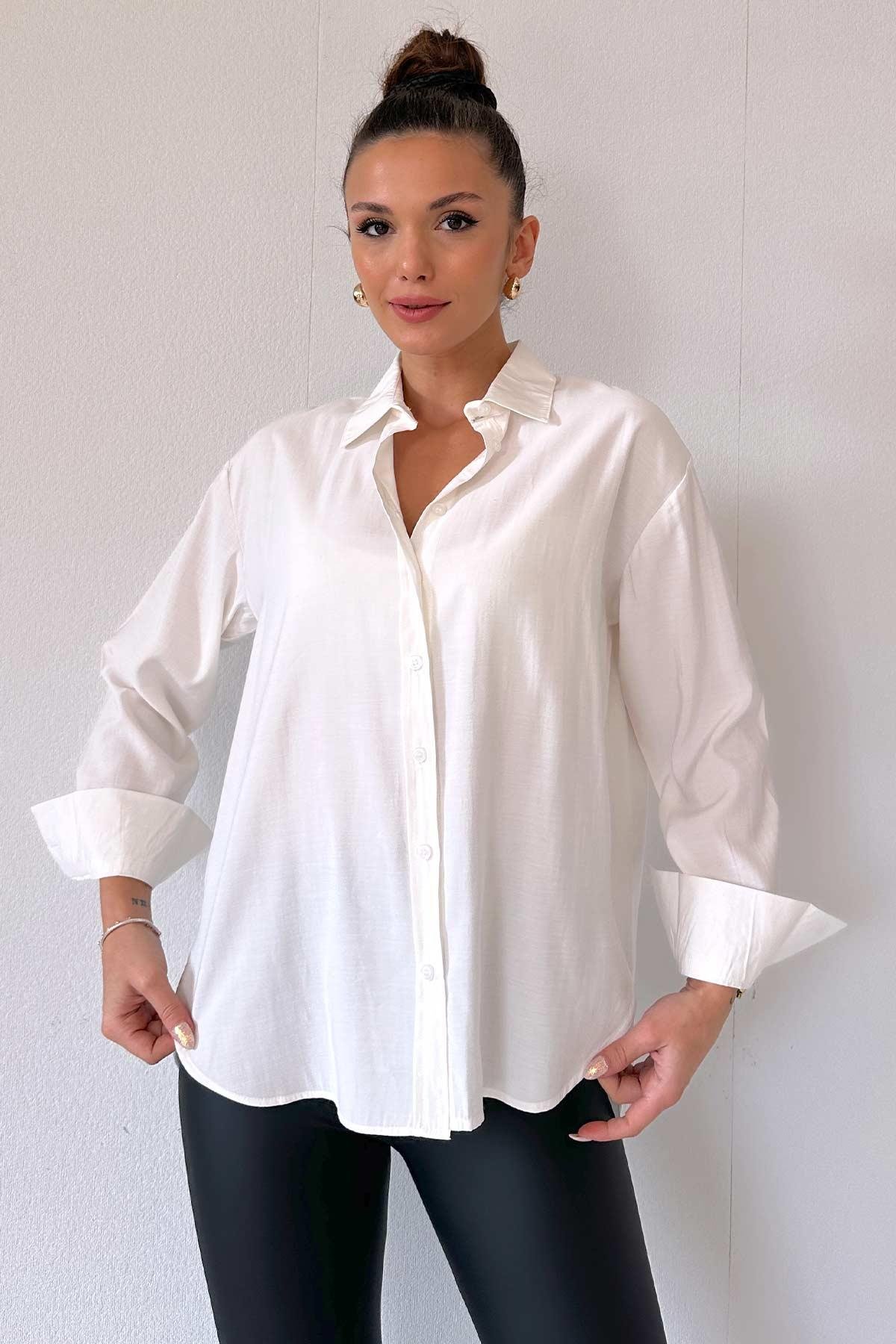 Pamuklu Basic Kadın Gömlek